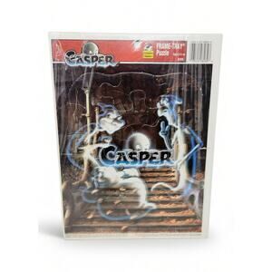 Vintage 1995 Casper The Friendly Ghost Golden Books Frame-Tray Puzzle 8269 NOS